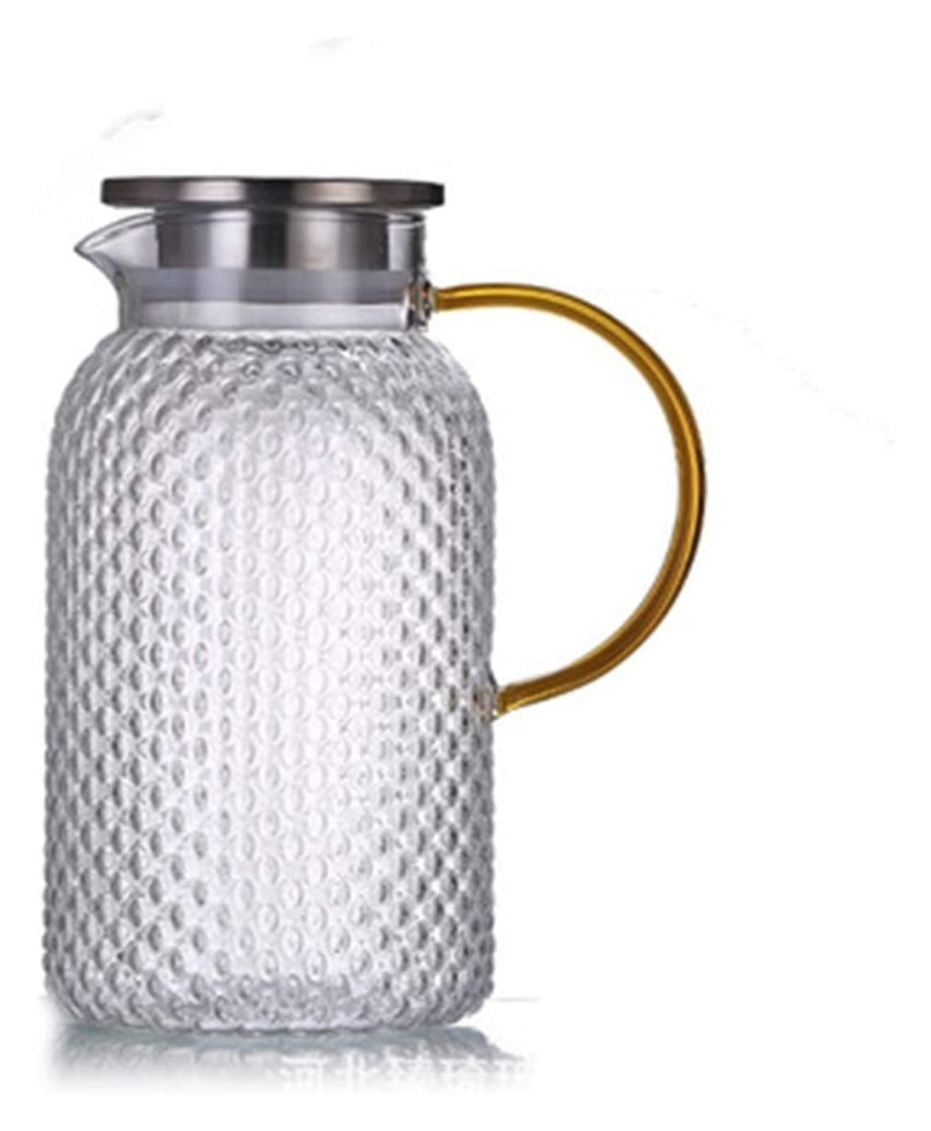 Premium Glass Teapot - 40oz Transparent Heat-Resistant Teapot with Stainless Steel Infuser, Thickened Borosilicate Glass for Hot/Cold Brewing - Perfect for Loose Leaf Tea, Herbal Tea & Iced Tea at Home, Office or Gift