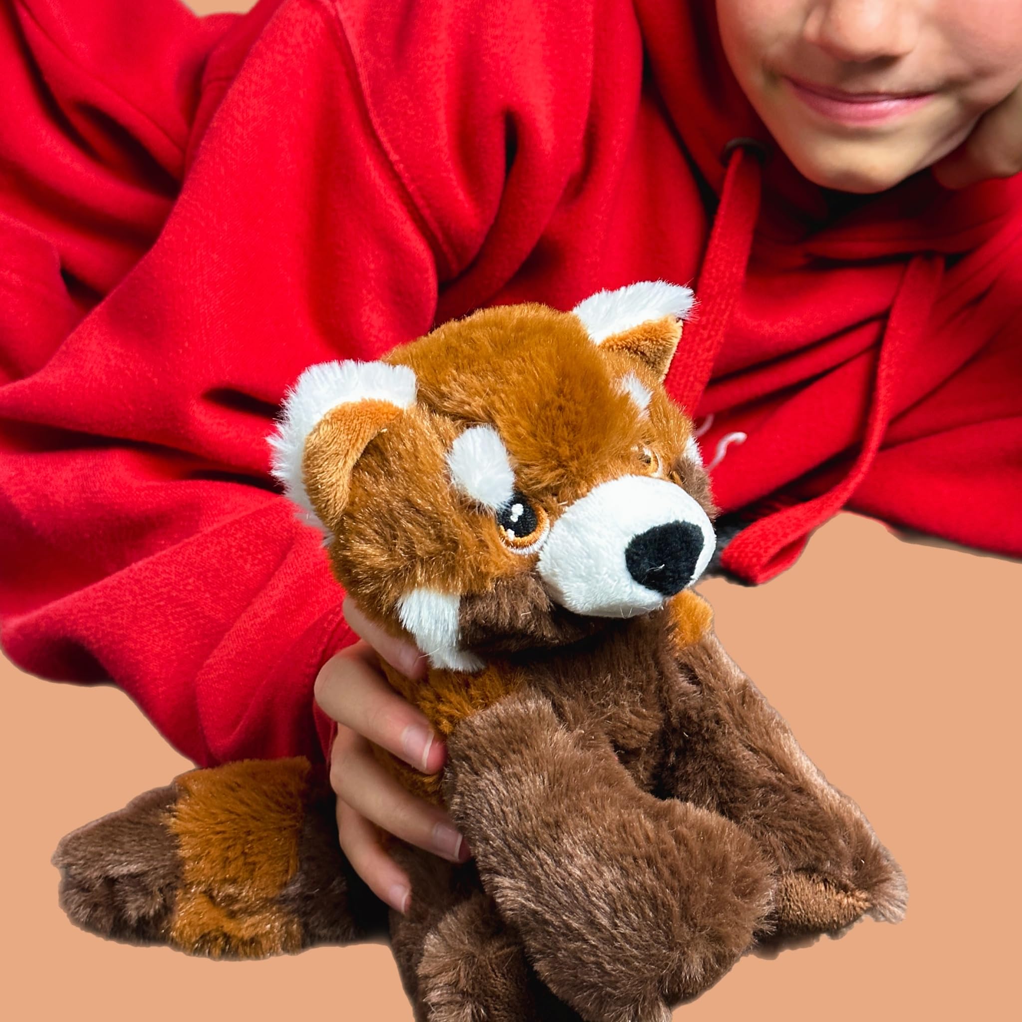 Eco-Friendly Red Panda Plush Dog Toy - 100% Recycled Material, Durable & Safe for Pets | Perfect for Chewing, Fetching, and Cuddling Playtime