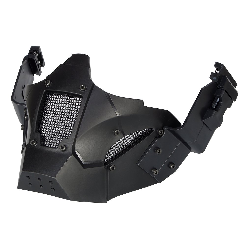 Paintball Mask Half Face Steel Mesh - Tactical Protective Lower Face Mask for Airsoft, Wargame & Outdoor Sports | Perfect for Airsoft Battles, Paintball Games & Tactical Training