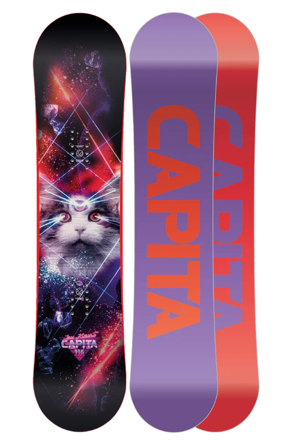 CAPiTA Jess Kimura Mini Snowboard 2025 - Kids & Youth Snowboard for Beginners | Perfect for Park Riding, Freestyle & Learning Snowboarding Skills