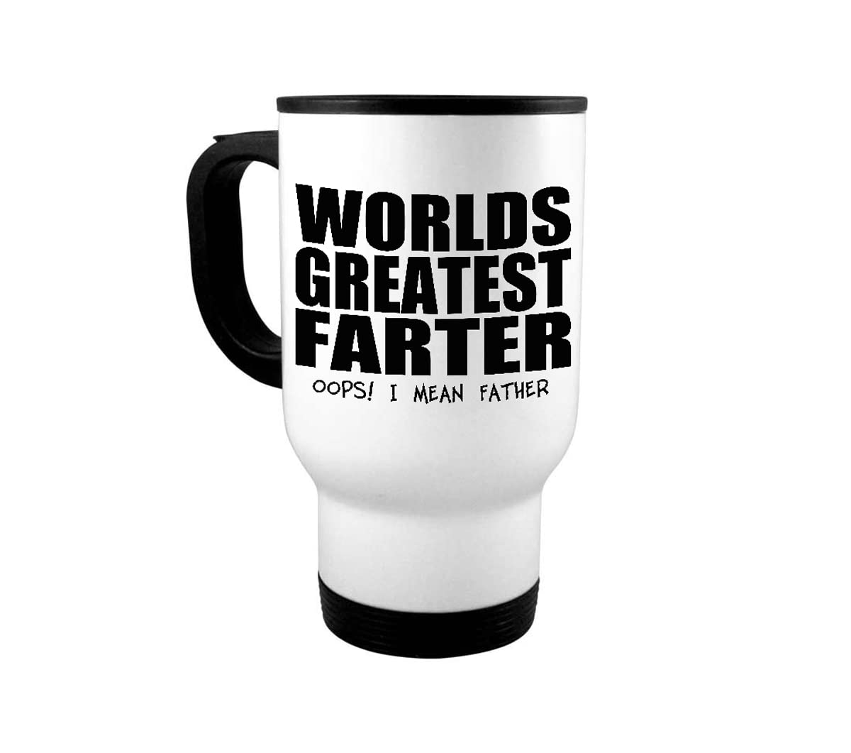 World's Greatest Dad Coffee Mug - 15oz Funny Tea Cup for Father's Day, Mother's Day, Birthday, Christmas & Valentine's Gifts - Perfect Present for Dad, Mom, Daughter & Kids - Ideal for Office, Home & Travel Use