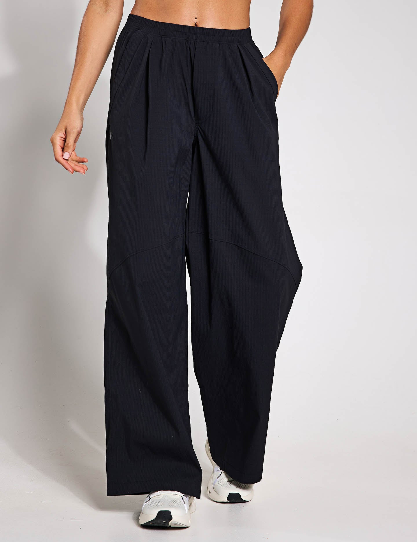Unstoppable Woven Parachute Pants for Men - Black Joggers with Elastic Waist | Perfect for Streetwear, Workout & Casual Outfits