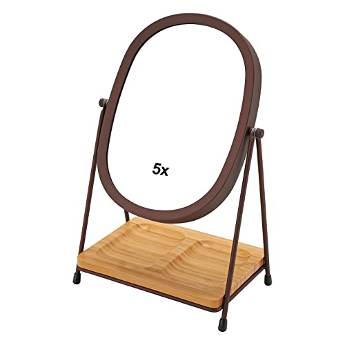 Bronze With Bamboo Tray