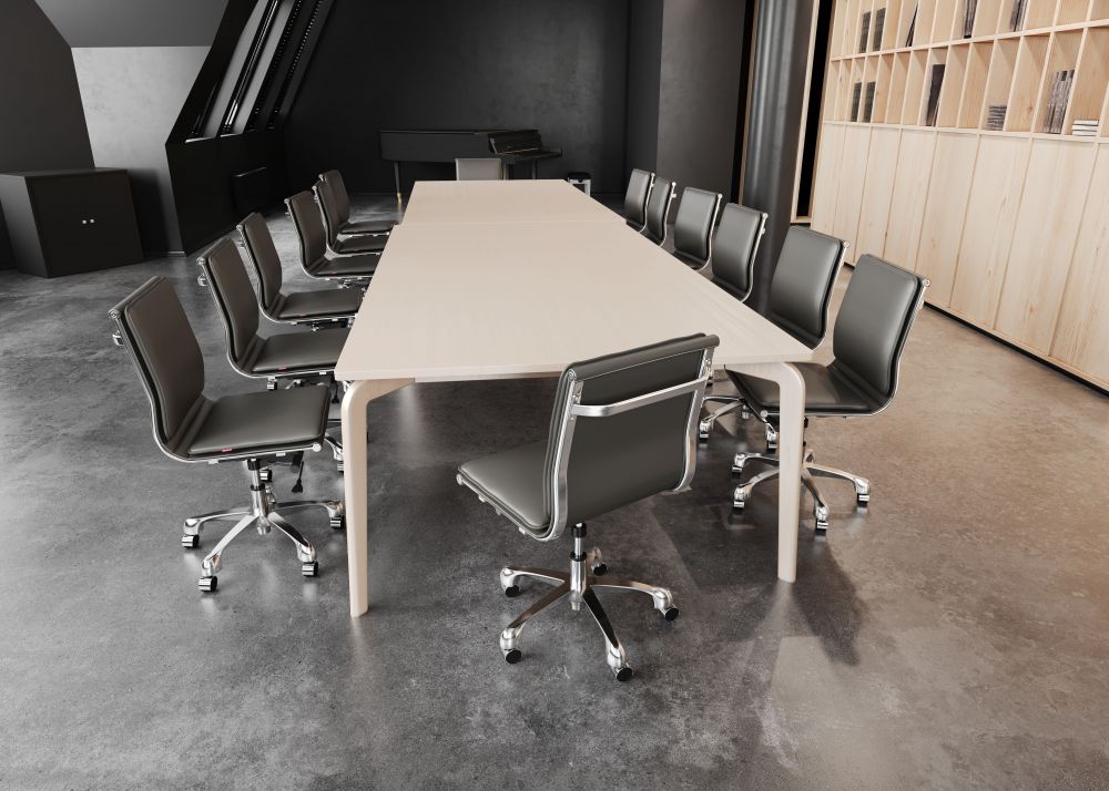 ZUO Lider Plus Armless Leather Office Chair - Ergonomic Modern Executive Desk Chair for Home & Office Workspace