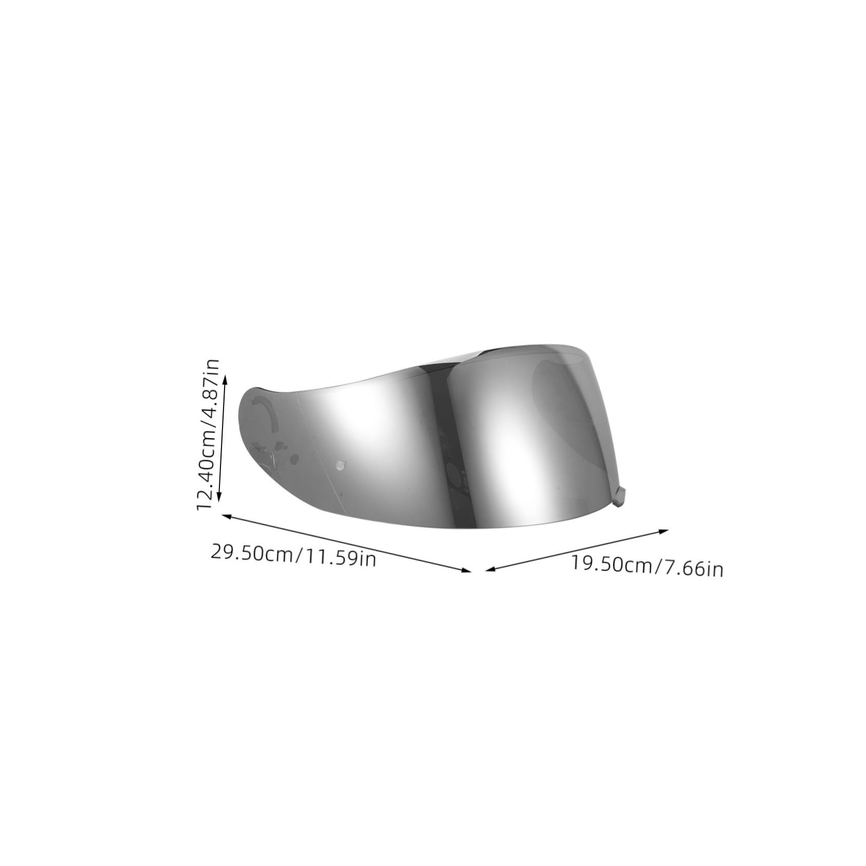 Windproof Motorcycle Helmet Visor - Durable Lens for Riding Protection