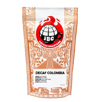 JBC Coffee Roasters Decaf Colombia Medium Roast Whole Bean Coffee - 12oz Bag | Premium Decaffeinated Coffee Beans for Home Brewing, Office & Gifts