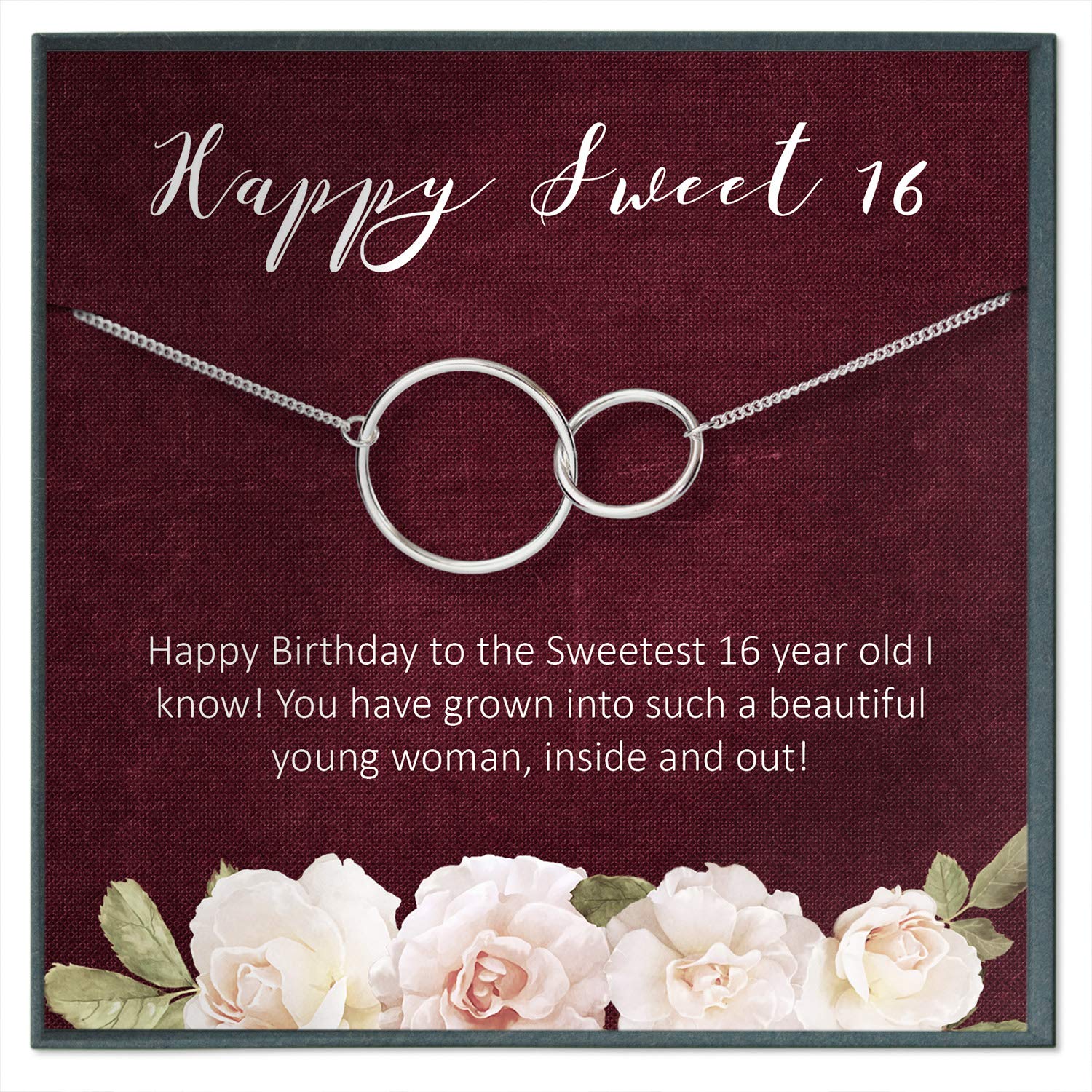 Sweet 16 Birthday Necklace for Girls - Elegant 16th Birthday Gift for Teen Girls - Perfect Sweet Sixteen Jewelry Gift for Daughter, Niece or Friend - Ideal for Birthday Parties, Graduation & Special Occasions