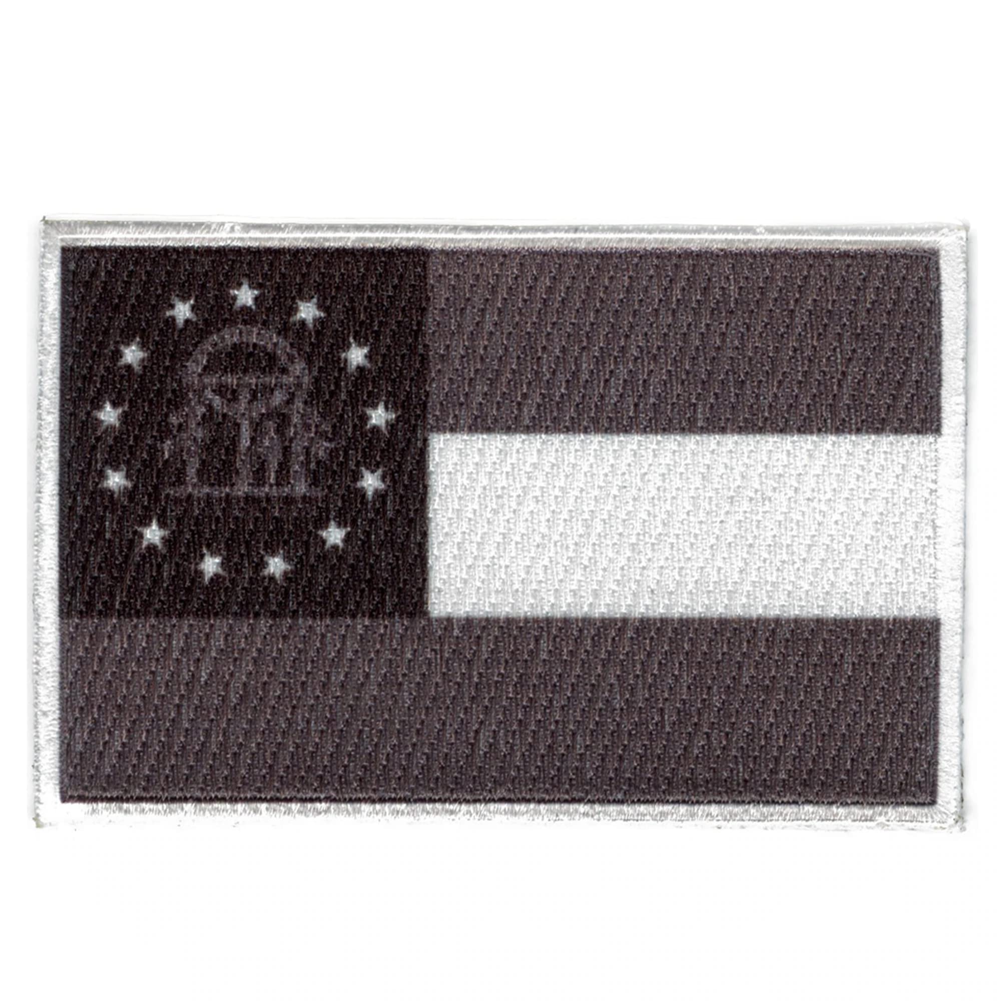 Georgia State Flag Patch - Embroidered Iron On Sew On Applique for Hats, Jackets, Bags & DIY Crafts - Perfect for Patriotic Display, Costumes & Souvenirs