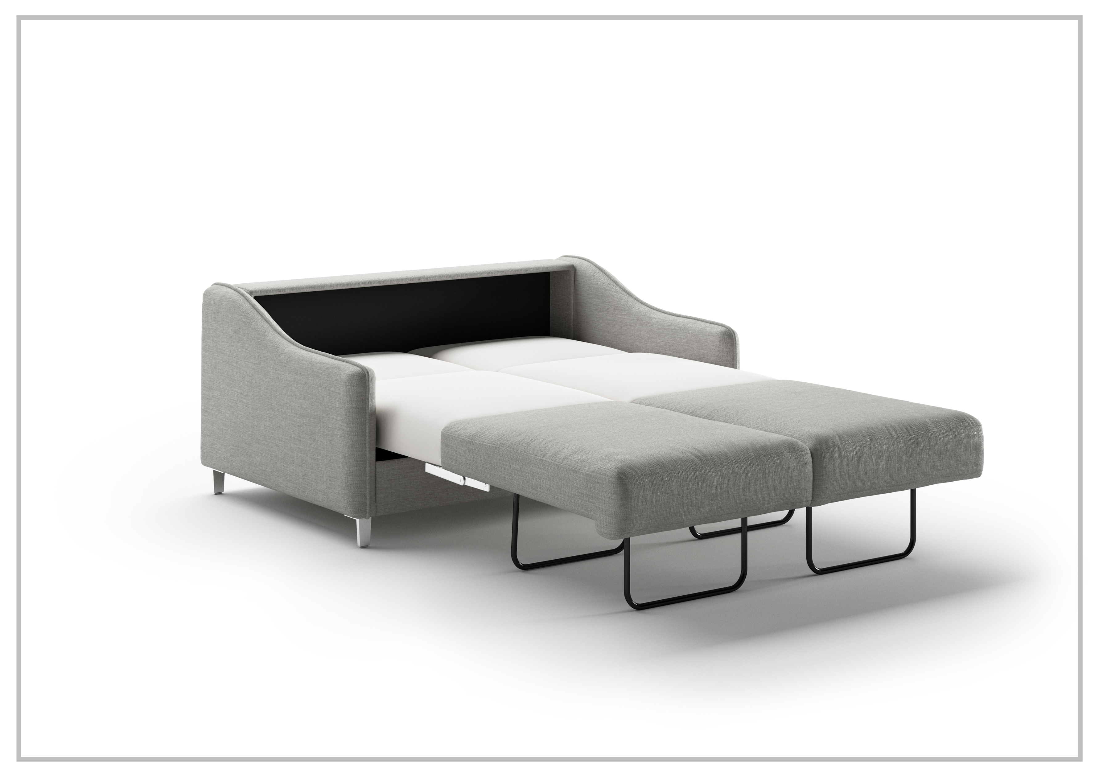 Luonto Ethos Fabric Full XL Sleeper Sofa - 2 Gray Color Options | Space-Saving Convertible Sofa Bed for Small Apartments & Guest Rooms