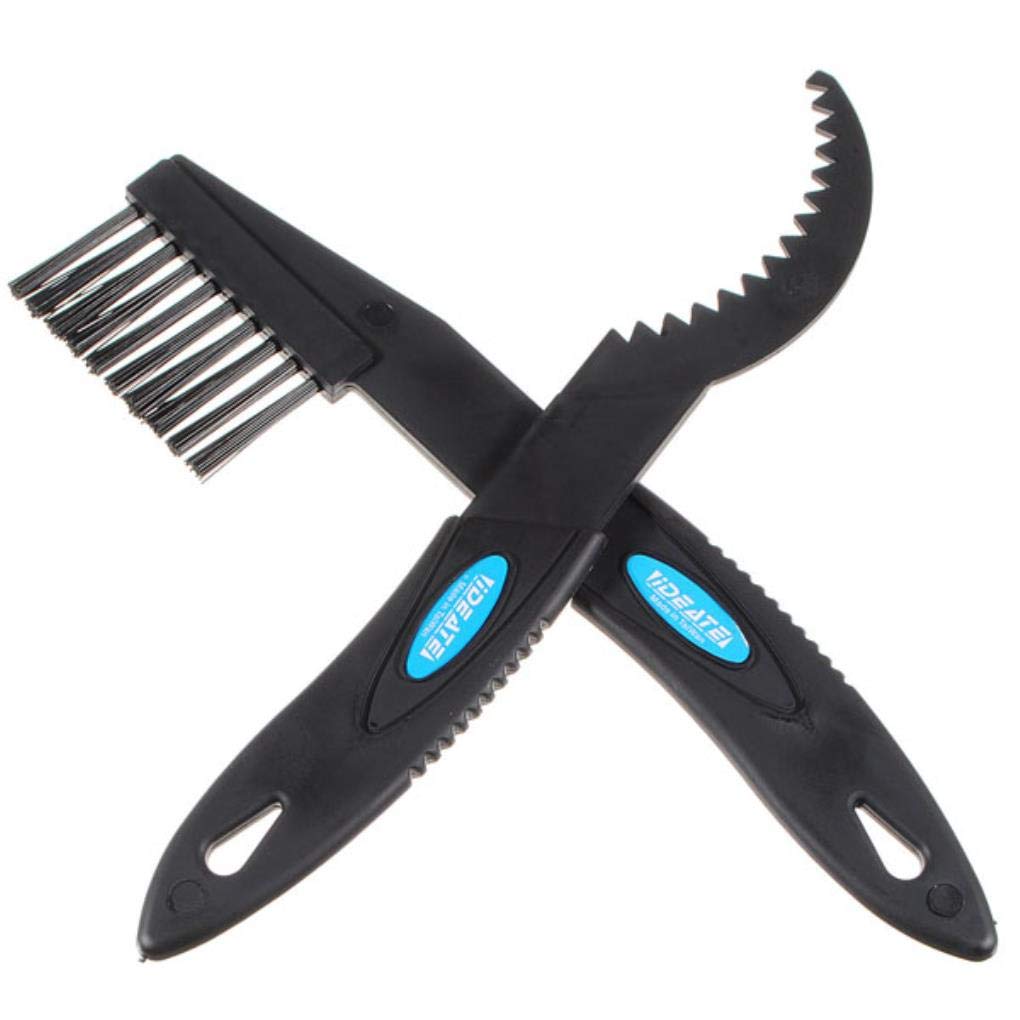 2Pcs Bicycle Chain Wheel Cleaning Brushes - Durable Bike Chain Cleaner Scrubber Tool for Mountain & Road Bikes - Perfect for DIY Bike Maintenance & Outdoor Cycling Gear Care