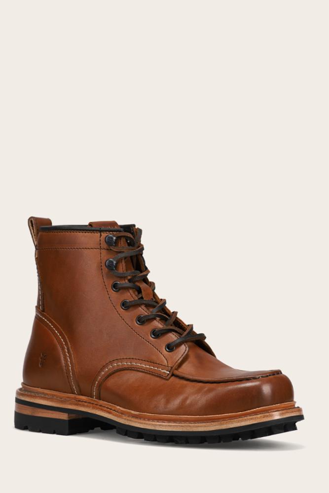Frye Men's 40767 Leather Boots in Brown - Perfect for Casual Wear, Outdoor Adventures & Everyday Style