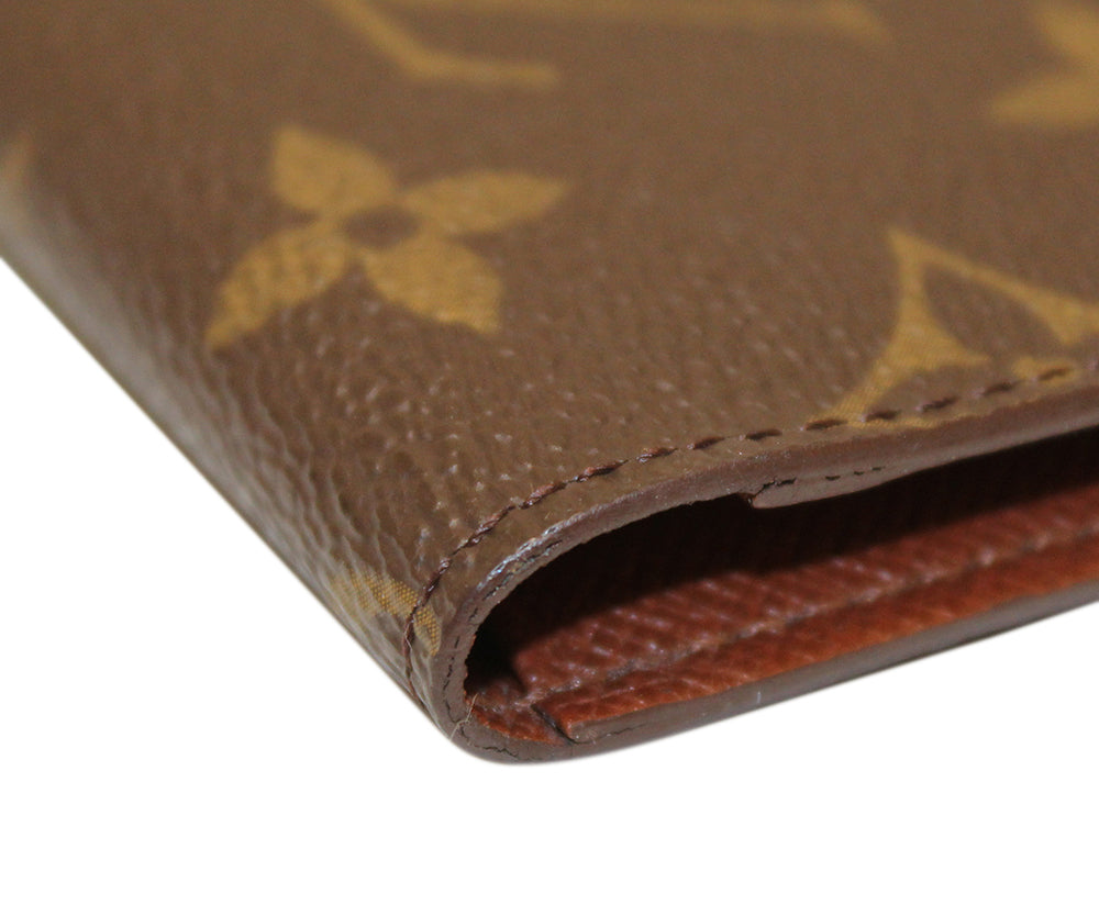 Authentic Louis Vuitton Monogram Canvas Checkbook Wallet - Luxury Organizer for Credit Cards & Checks - Perfect for Business Professionals & Daily Use