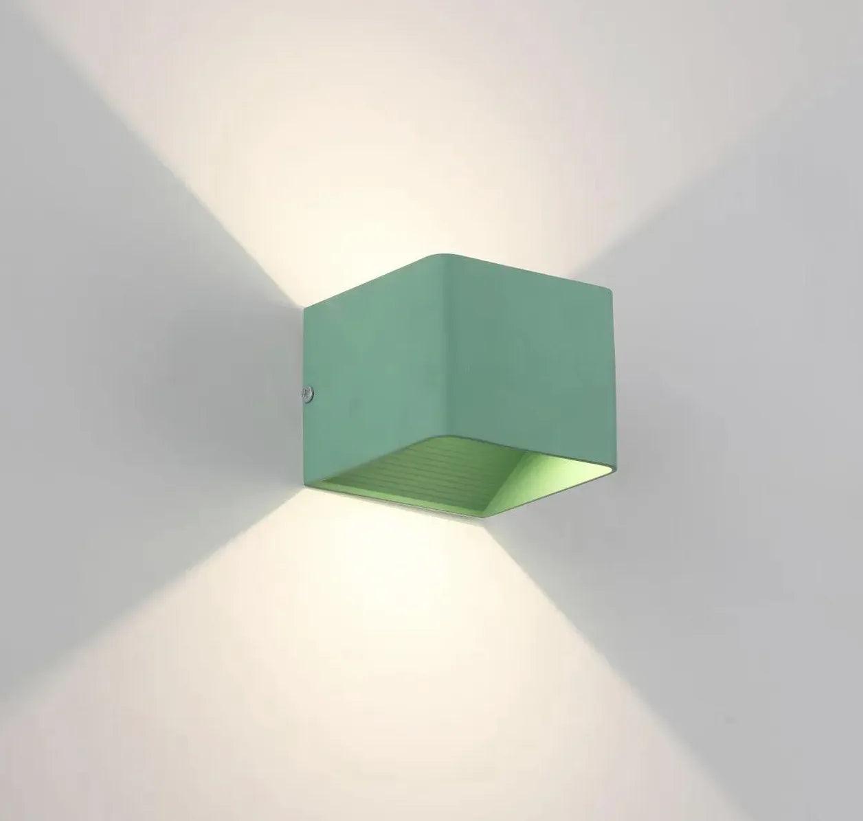 Modern Yellow LED Wall Light - Up and Down Lighting for Living Room, Bedroom, and Hallway Decor