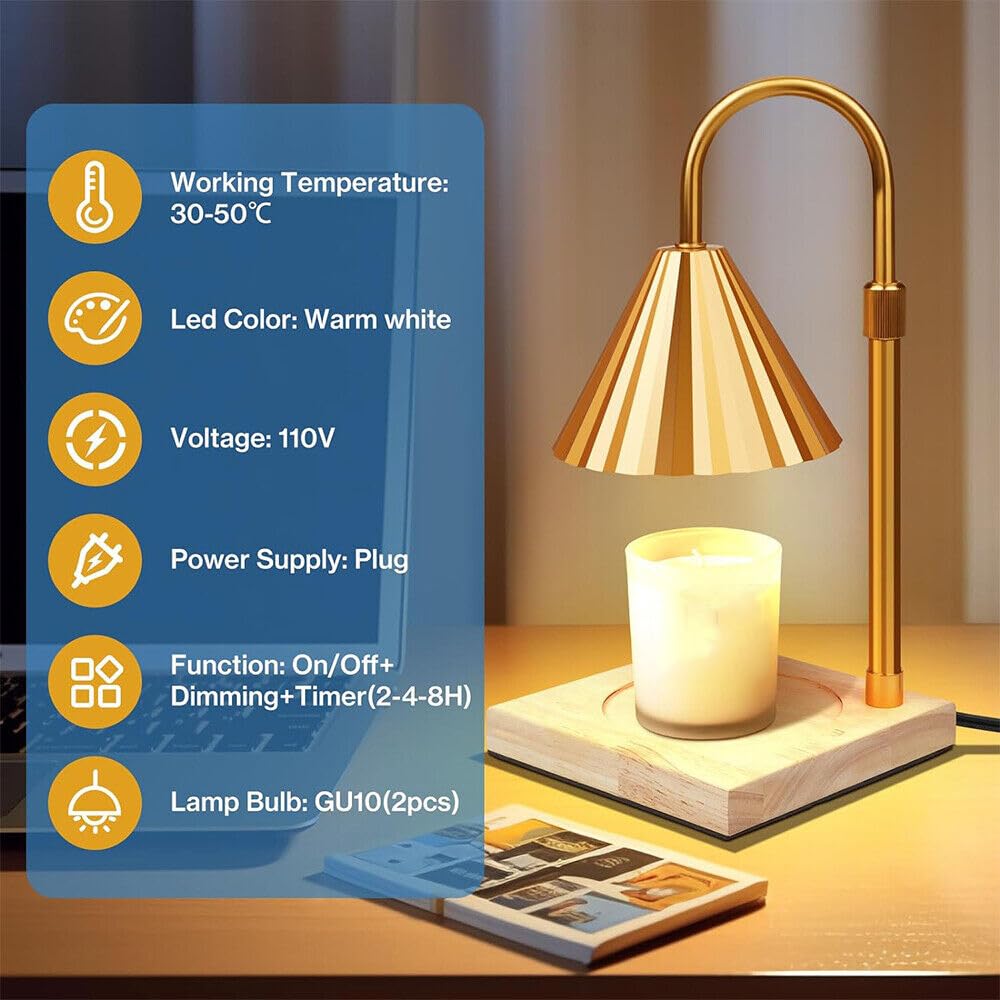FULLBELL Christmas Candle Warmer Lamp - Aromatherapy Gift for Women & Men, Perfect Holiday Decor for Home, Bedroom, Office - Ideal for Christmas, Easter & Cozy Nights