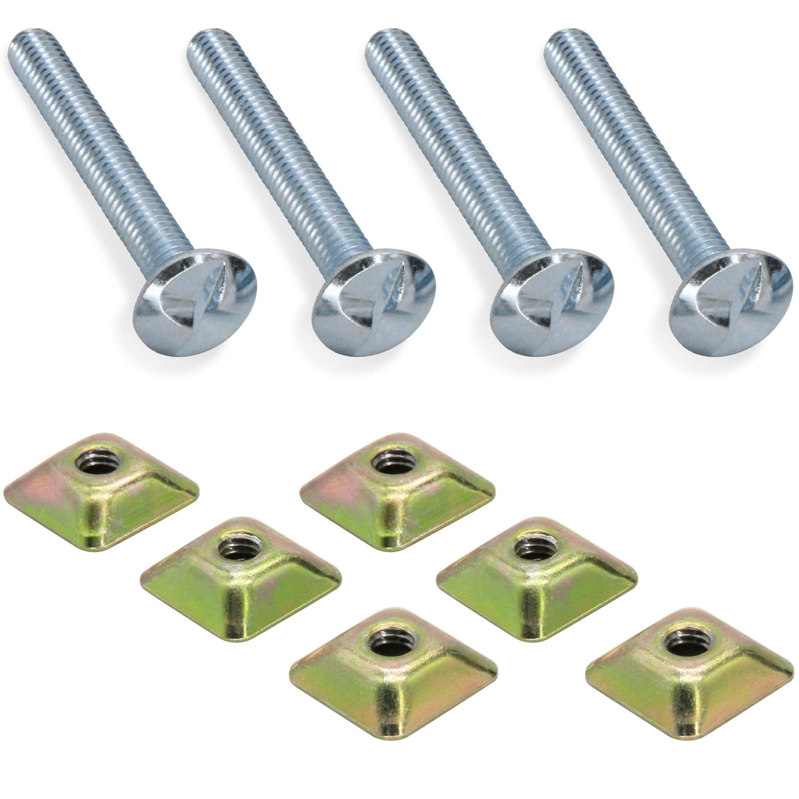 4 PCS Anti-Theft Sign Mounting Hardware Kit for U Channel Post - Includes Attachment Bolts & Nuts (2.5