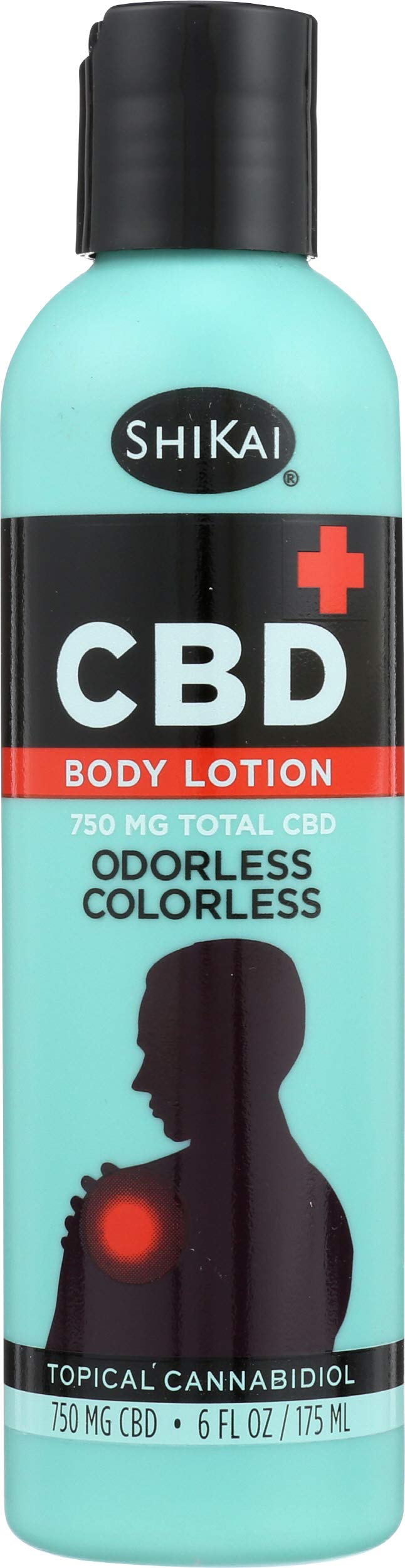 SHIKAI CBD Body Lotion - 6 oz for Deep Hydration & Relaxation - Perfect for Post-Workout Recovery & Nighttime Skincare Routine