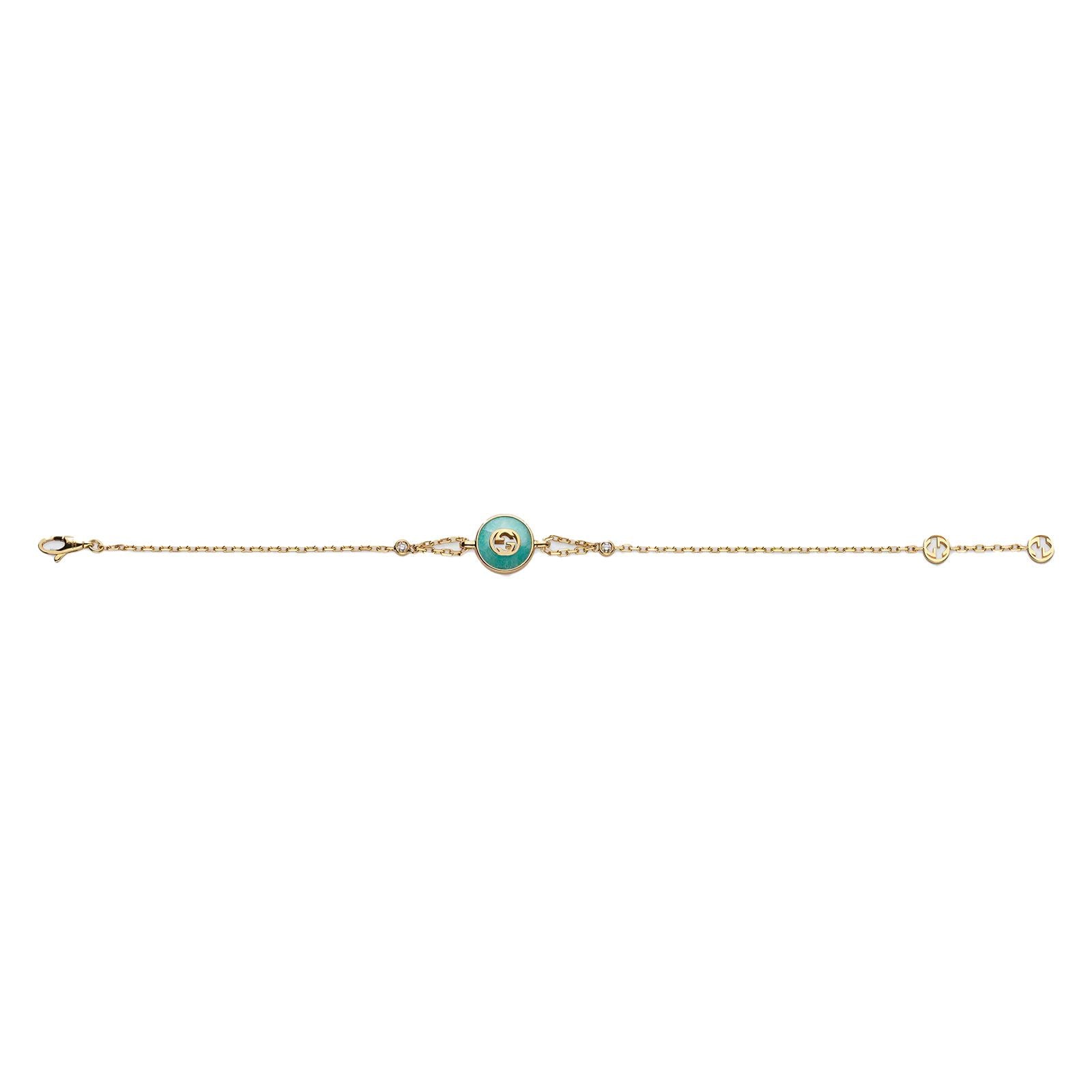 Gucci Interlocking 18K Yellow Gold Chain Bracelet for Women YBA831910001 - Luxury Fashion Jewelry Gift for Birthday, Anniversary & Special Occasions