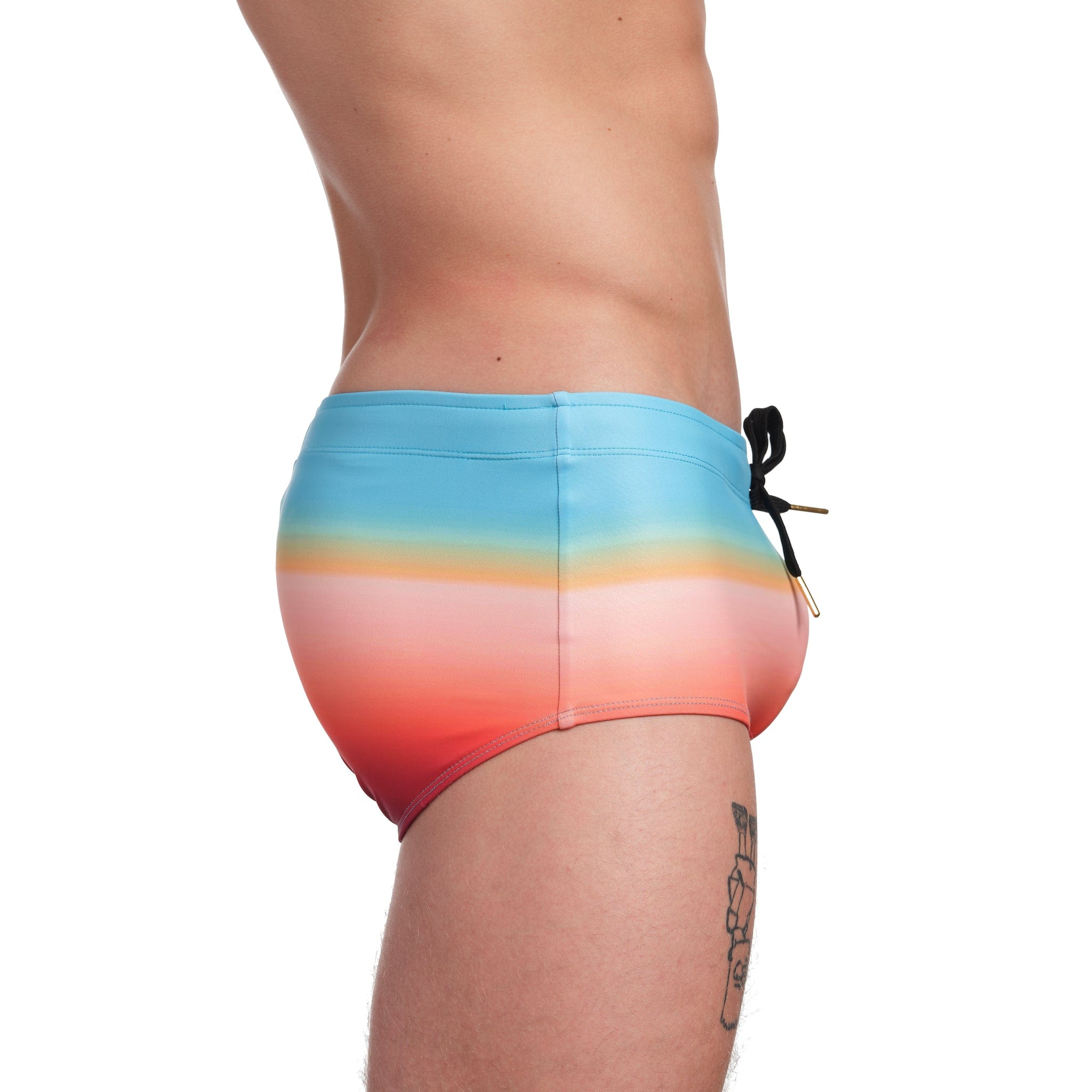Ombre Swim Trunks for Men - Quick Dry Beach Shorts with Pockets | Perfect for Swimming, Surfing & Summer Vacations