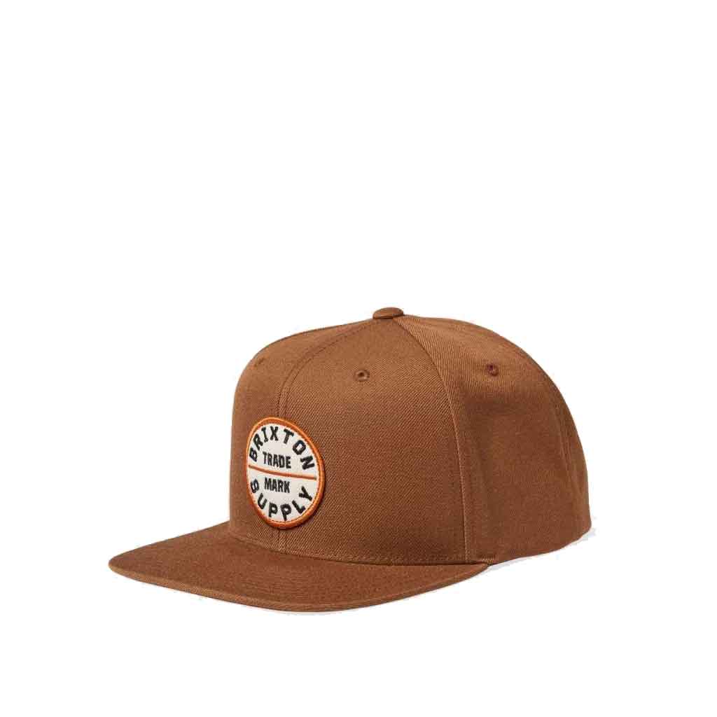 Brixton Oath III Snapback Hat - Pinecone Brown | Adjustable Baseball Cap for Men & Women | Perfect for Outdoor Sports, Casual Wear & Street Fashion