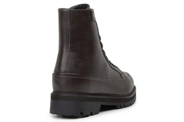 Ingmar Unisex Vegan Leather Lace Up Boots - Comfortable & Stylish Espresso Brown Ankle Boots for Men & Women | Perfect for Casual Outfits, Fall Fashion & Outdoor Activities