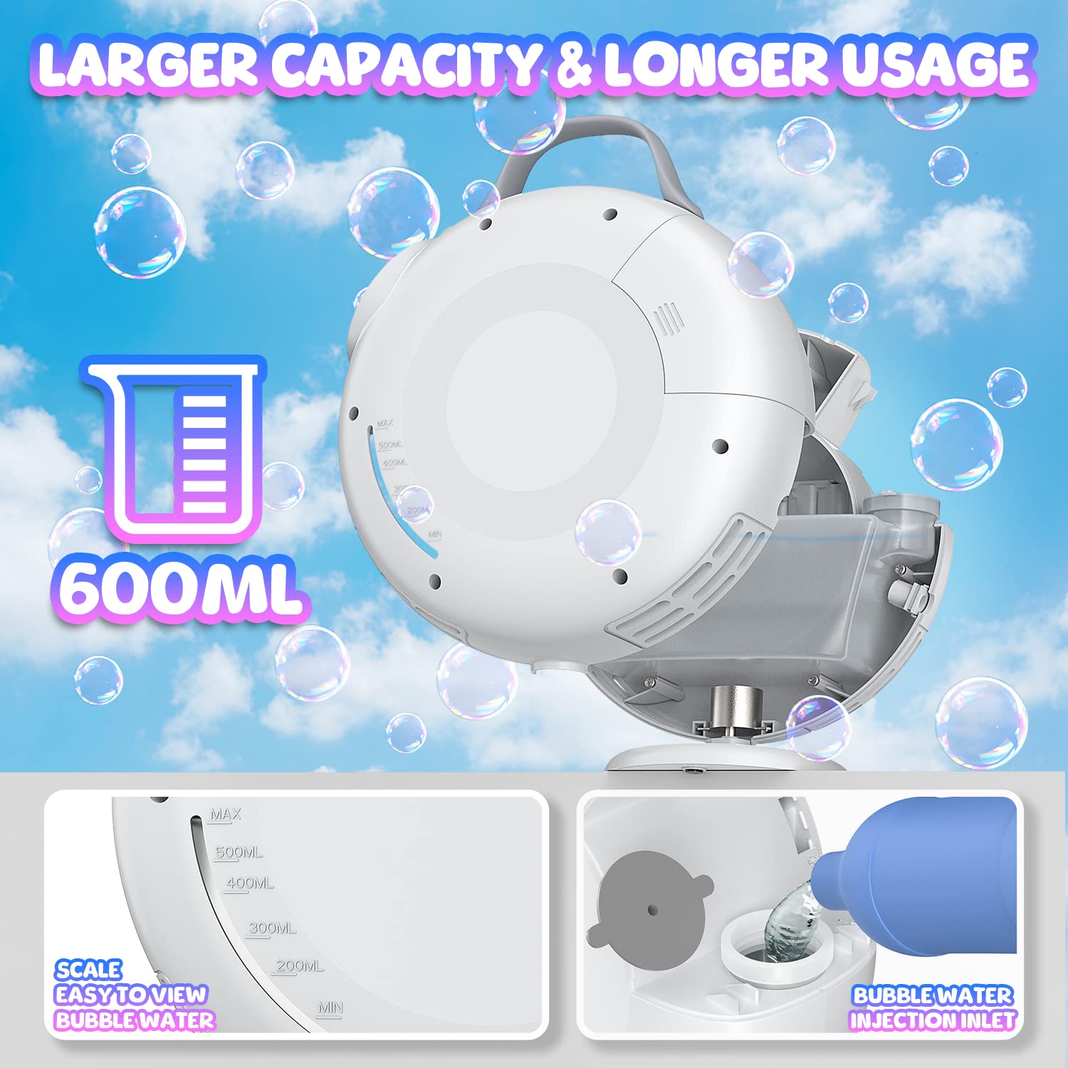 Bubble Party Custom Bundle - Fun Bubble Machine & Solution Kit for Kids, Birthday Parties, Weddings & Outdoor Events | Perfect for Backyard Celebrations & Family Gatherings