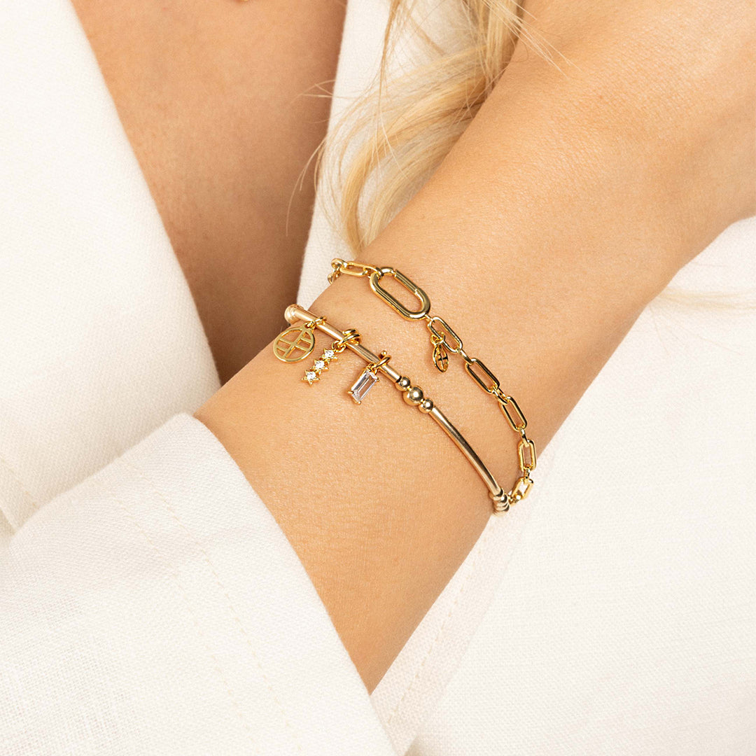 Flourish Charm Bracelet for Women - Elegant Adjustable Beaded Bracelet - Perfect for Gifts, Parties & Everyday Wear