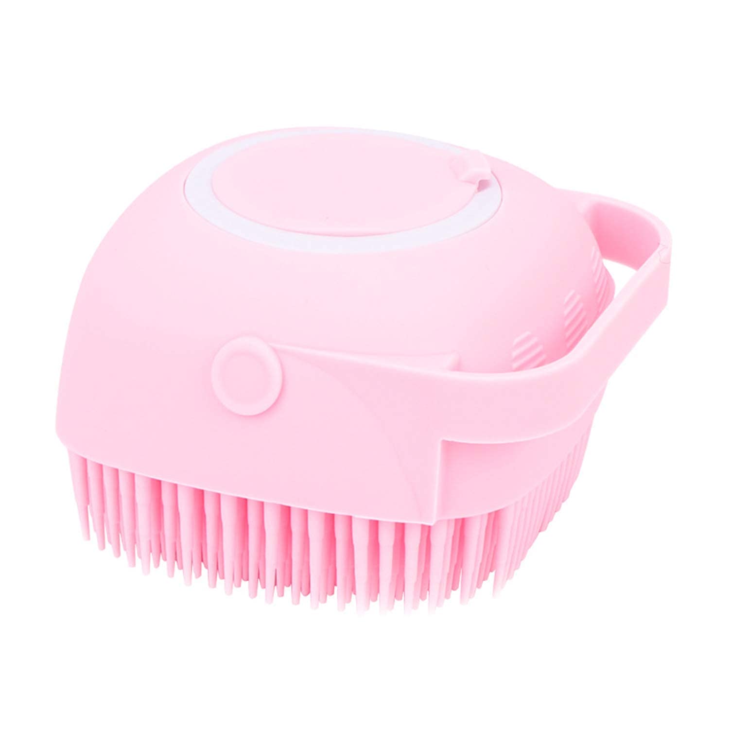 ZURU BUNCH Silicone Body Brush with Shampoo Dispenser - Soft Skin Massage for Shower & Bath