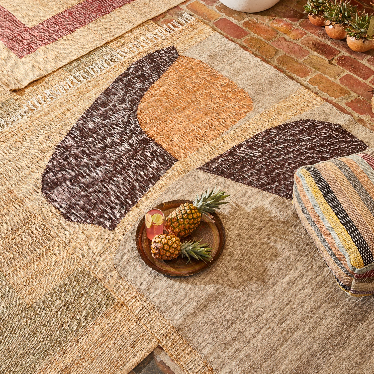 Raphael Natural Jute Rug - Handwoven Eco-Friendly Area Rug for Living Room, Bedroom, or Nursery | Soft & Durable Floor Mat