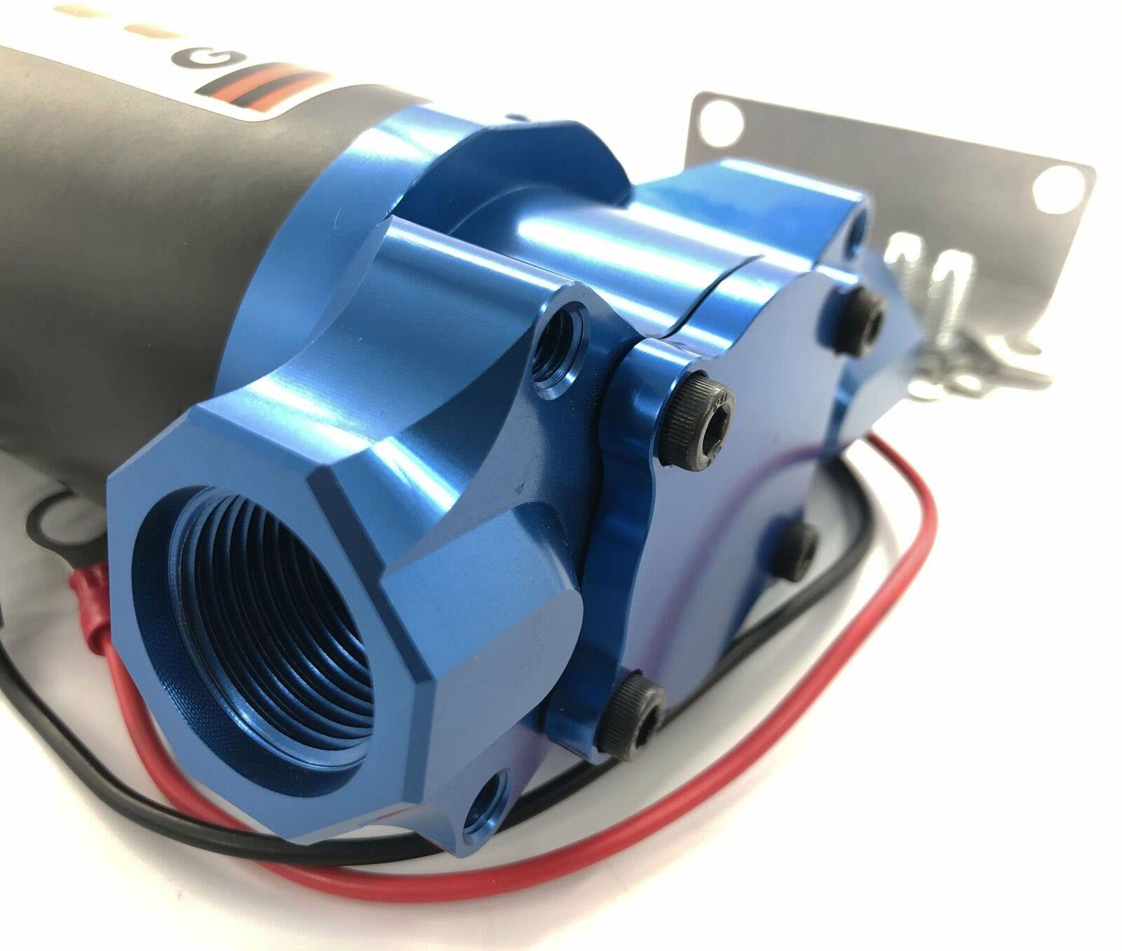 400 GPH High Performance Electric Fuel Pump - Billet Aluminum Gas & Alcohol Pump with Bypass for Street Racing, Drag Racing & High-Performance Vehicles