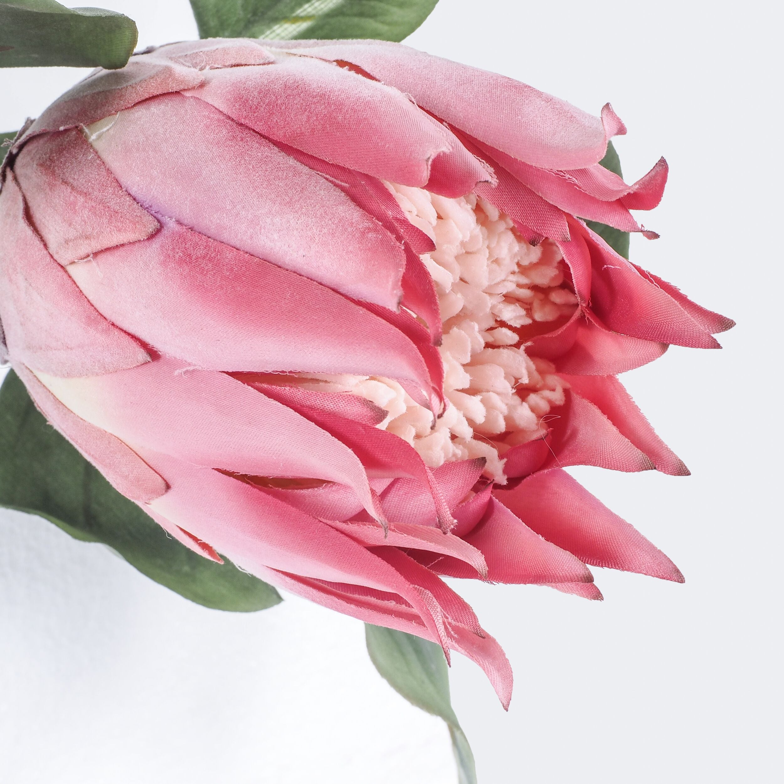 Premium Acacia Protea Pink Artificial Flower - 68cm Tall for Home Decor, Wedding Bouquets, and Event Centerpieces