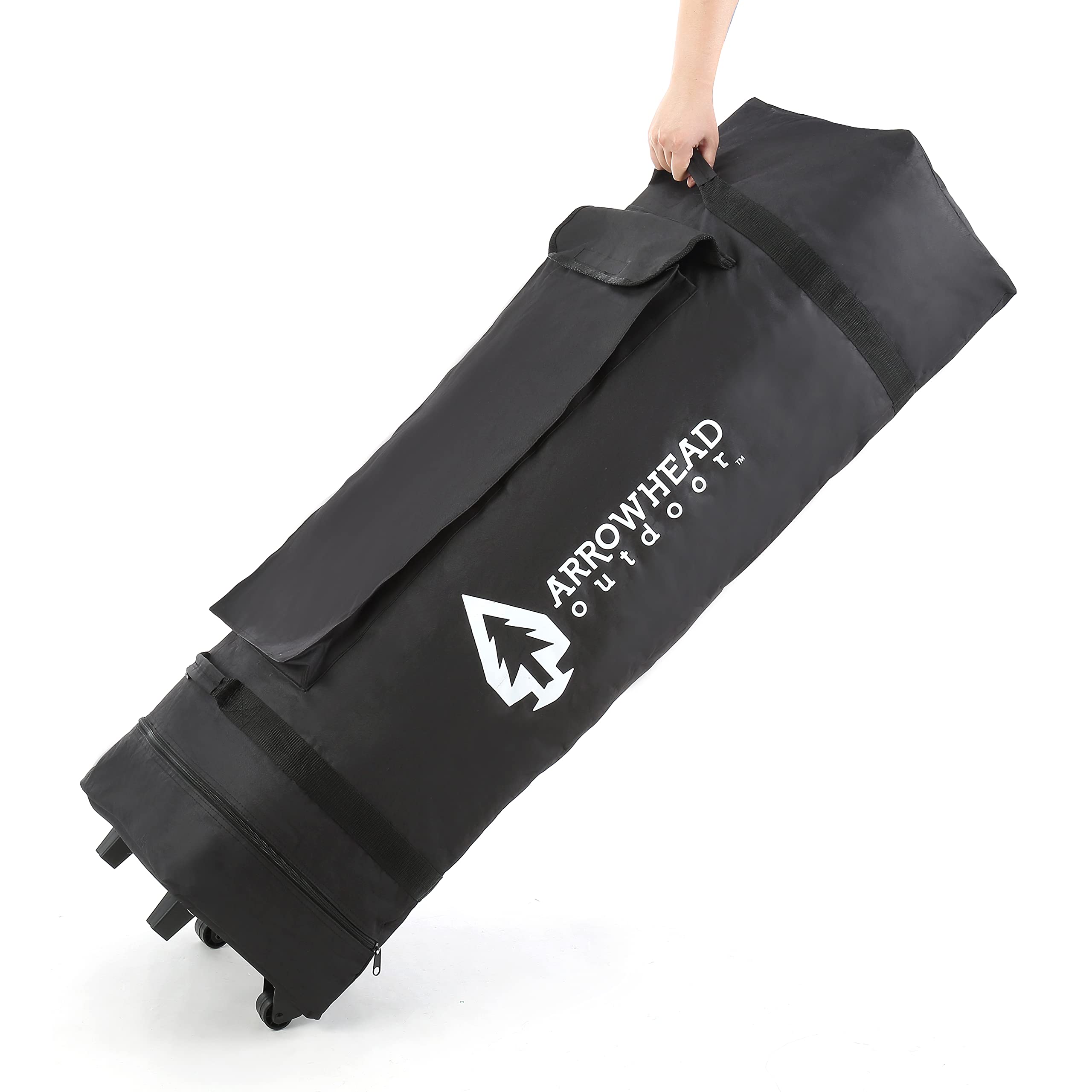 ARROWHEAD OUTDOOR 10’x20’ Pop-Up Canopy Tent - Instant Shelter with 300D Waterproof & UV Resistant Fabric - Easy One Person Setup - Includes Wheeled Carry Bag, Guide Ropes & Stakes - Perfect for Backyard Parties, Camping, Beach & Outdoor Events (Blue, KGS0391U)