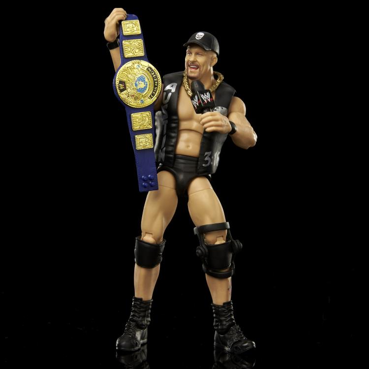 WWE Ultimate Edition Greatest Hits Stone Cold Steve Austin Action Figure - Collectible Wrestling Toy for Fans, Gifts & Display