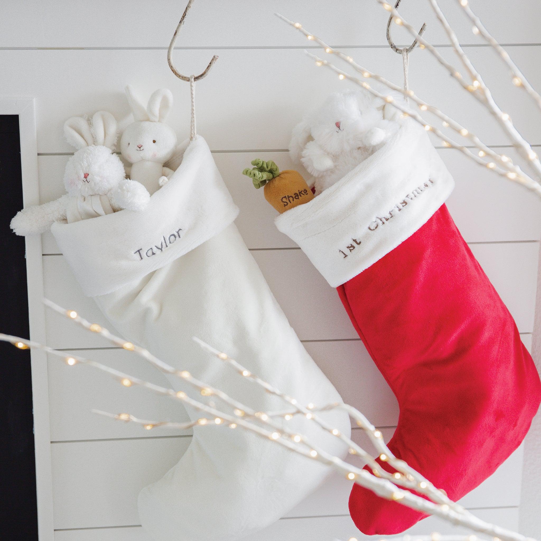 Bunnies By The Bay Christmas Stocking - Holiday Gift Stocking for Kids, Baby & Toddlers - Perfect for Christmas Decorations & Holiday Gifts
