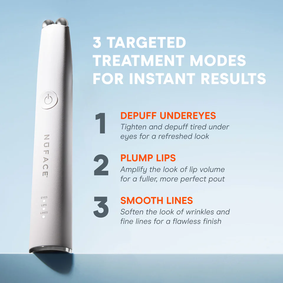 NuFACE FIX MicroWand - Anti-Aging Facial Toning Device for Wrinkles & Fine Lines | Portable Skincare Tool for Home & Travel Use