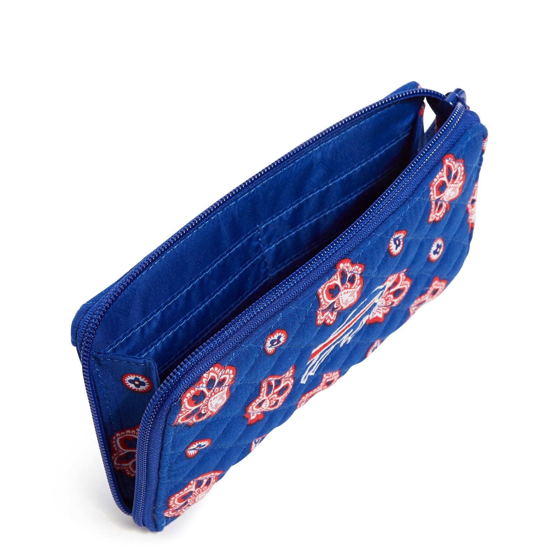 NFL RFID Blocking Front Zip Wristlet Wallet for Women & Men - Secure Credit Card Holder for Game Day, Travel & Everyday Use