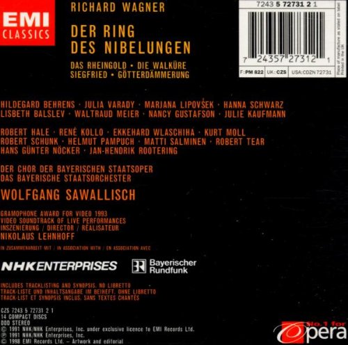 Wagner - Der Ring des Nibelungen Complete Opera Cycle (Sawallisch, Bayerischer Staatsoper) - Premium Classical Music Box Set for Opera Lovers & Collectors