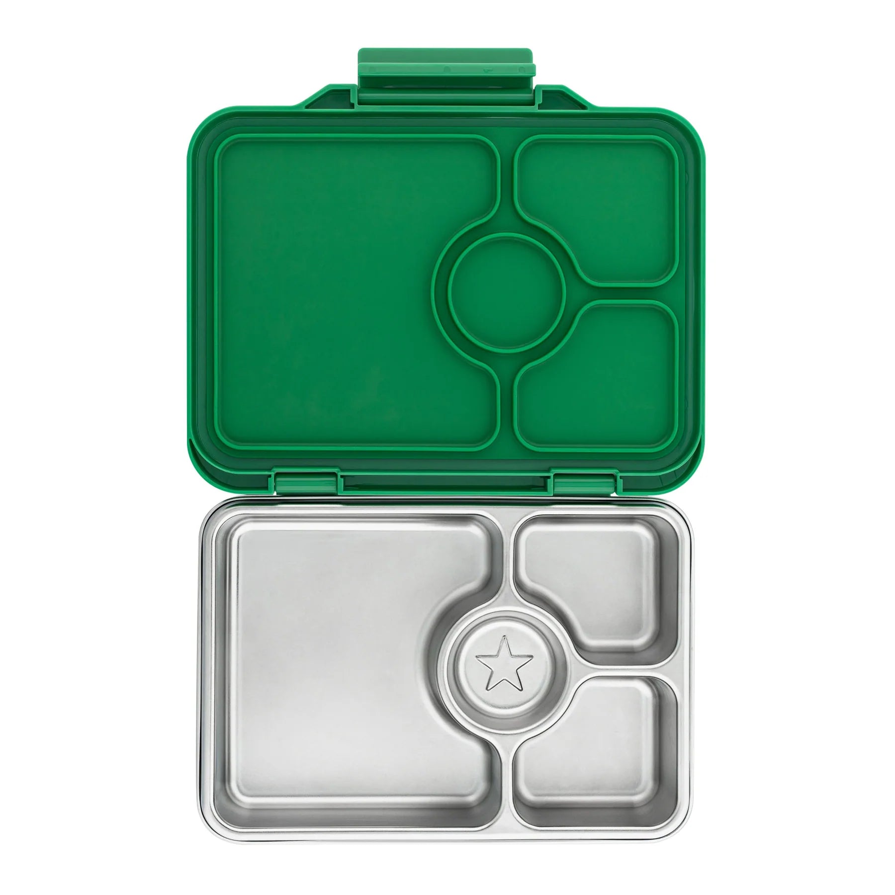Yumbox Prêt Stainless Steel Lunch Box - Eco-Friendly & Leak-Proof Bento Box for Kids & Adults | Perfect for School, Work, Picnics & Travel | Pomme Green