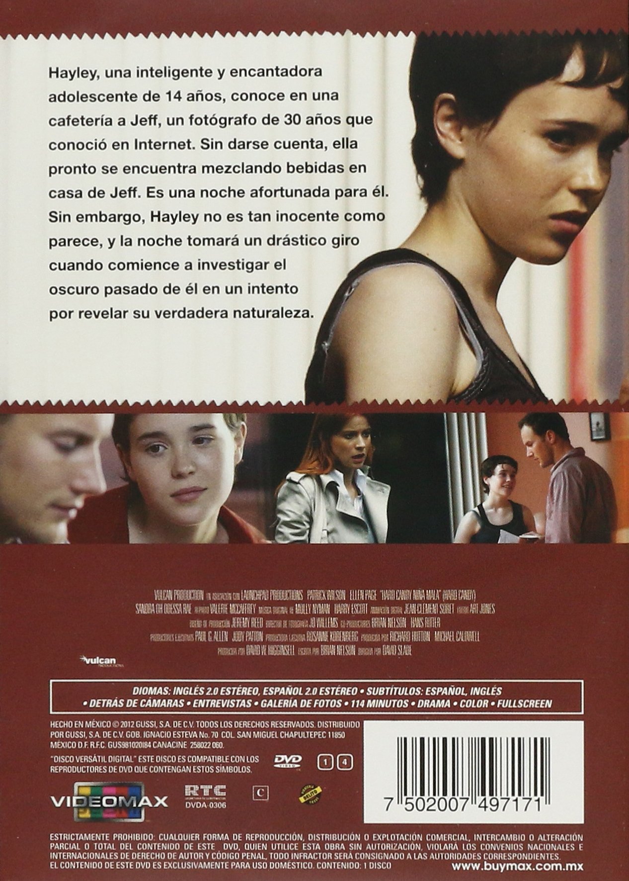Hard Candy Niña Mala DVD - Thriller Movie for Movie Nights & Home Entertainment