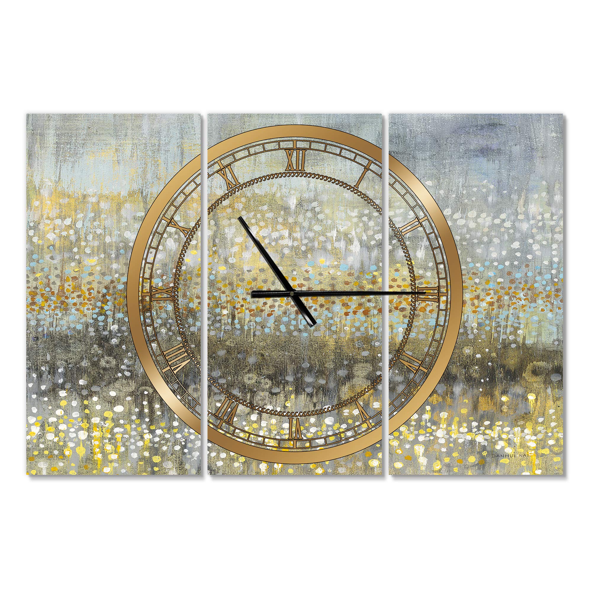 Designart Inspirational Butterflies Hope Wall Art Round Metal Clock - Vintage Cottage Decor for Living Room, Bedroom, Office | Perfect Home Decoration Gift for Housewarming & Birthday