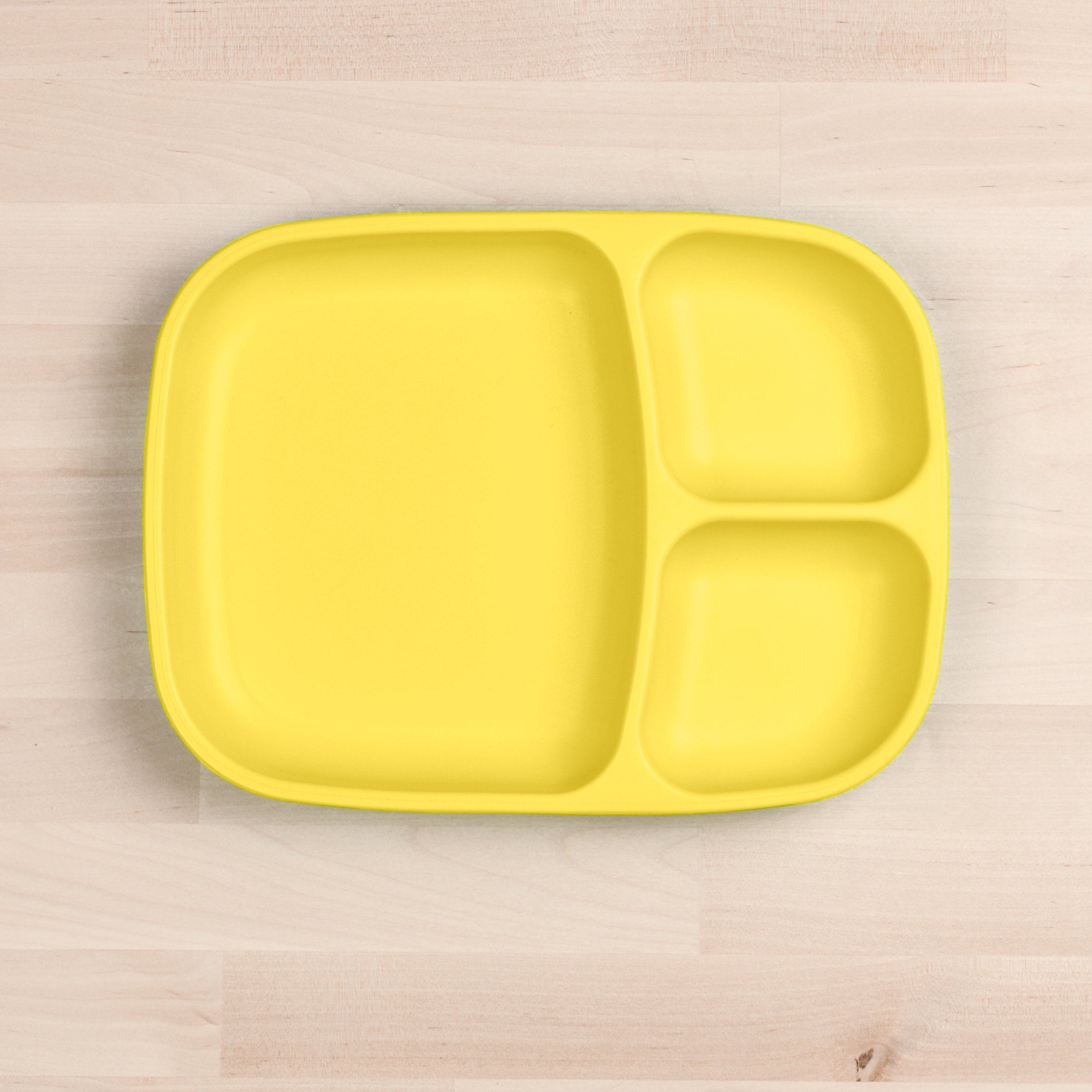 Re Play Divided Plate Large - BPA-Free, Eco-Friendly Kids Dinnerware for Toddlers & Babies - Perfect for Home, School, and Travel Meals