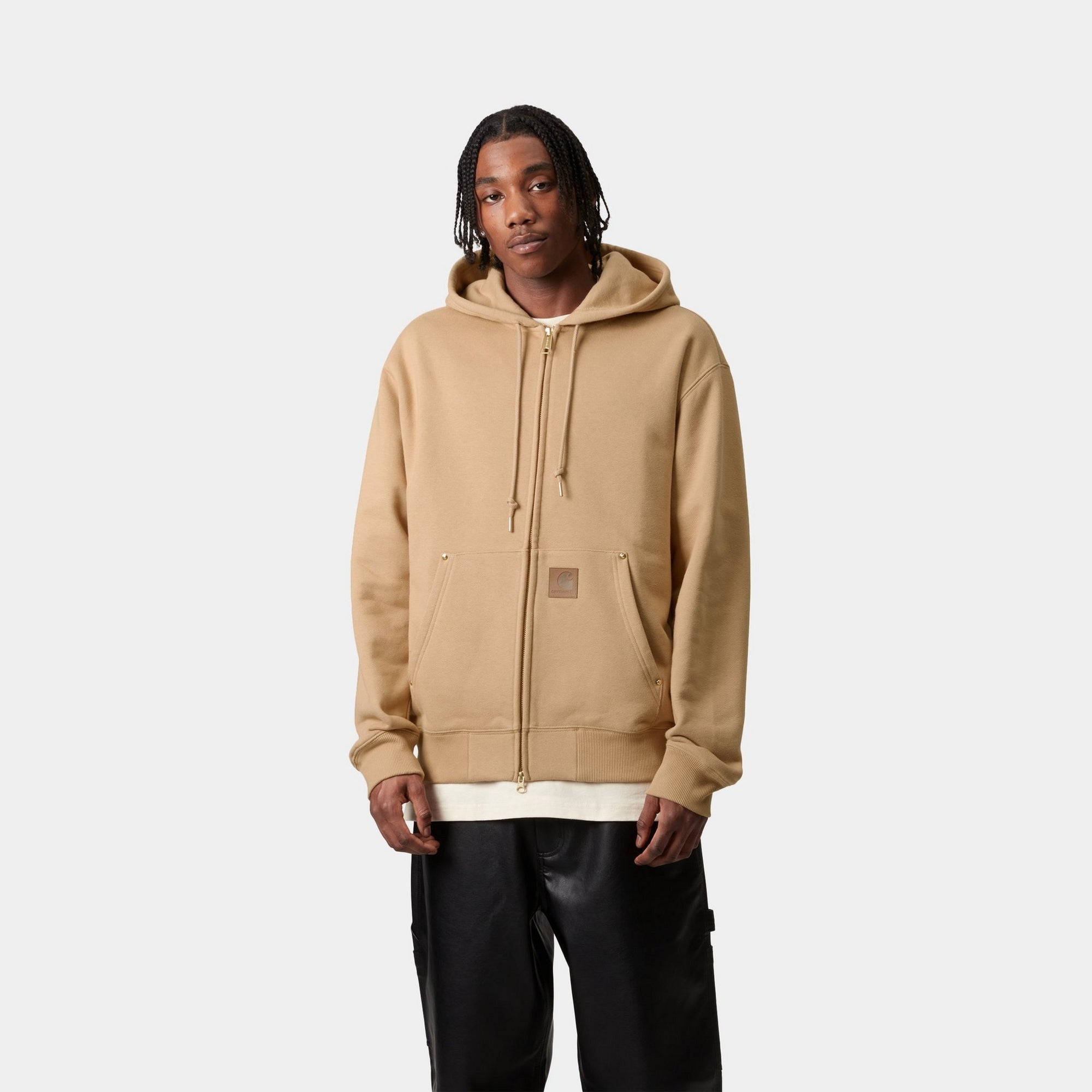 Eldon Hooded Sweatshirt Jacket for Men & Women - Dusty Hamilton Brown | Cozy Fleece Pullover for Casual Wear, Outdoor Activities & Layering