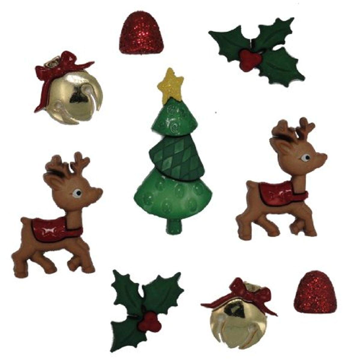 Reindeer Games Embellishment - Dress It Up 5615 Christmas Scrapbooking Decorations | Perfect for Holiday Cards, DIY Crafts & Festive Home Decor