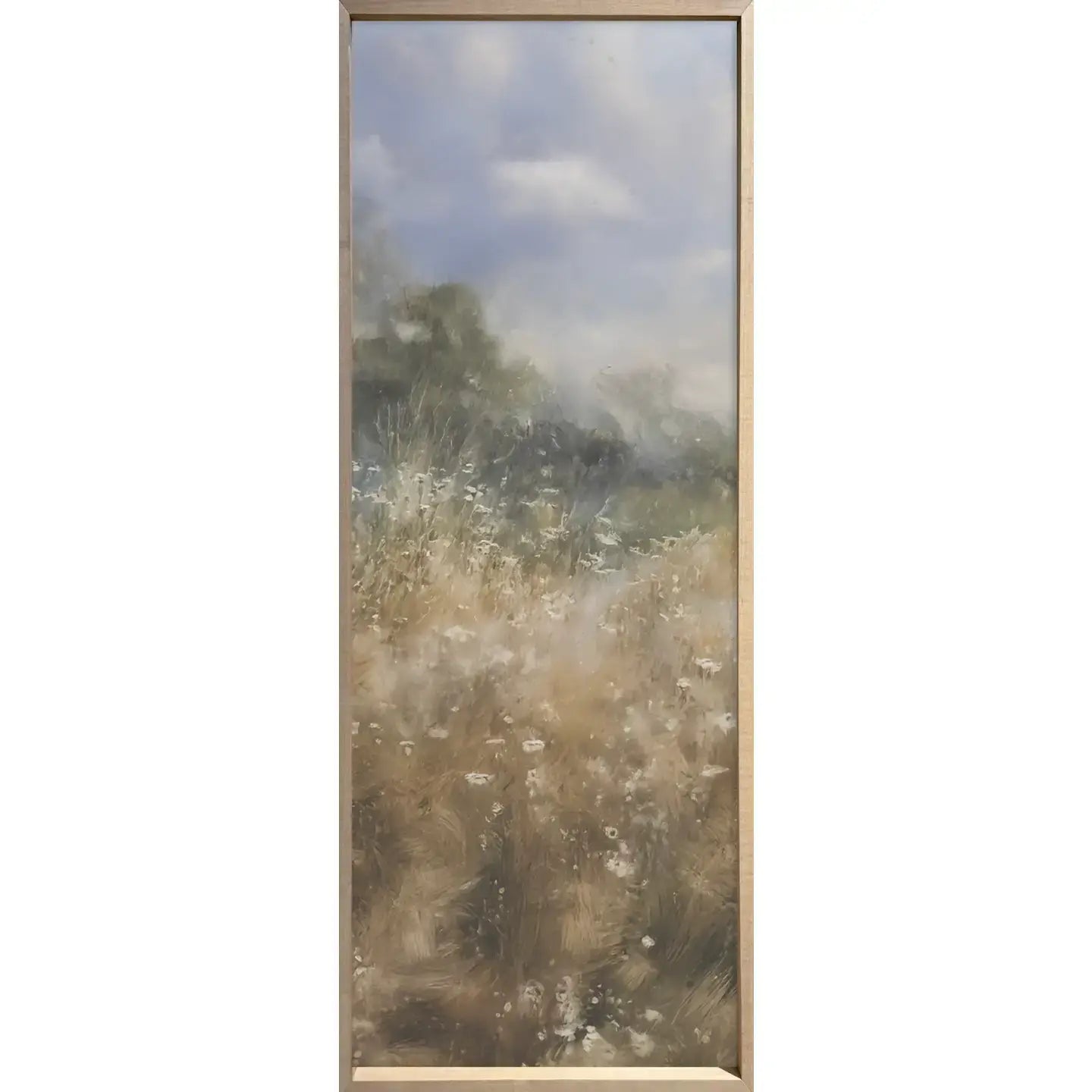 Field of Flowers Framed Wall Art Set - Floral Canvas Prints for Home Decor, Living Room, Bedroom & Office