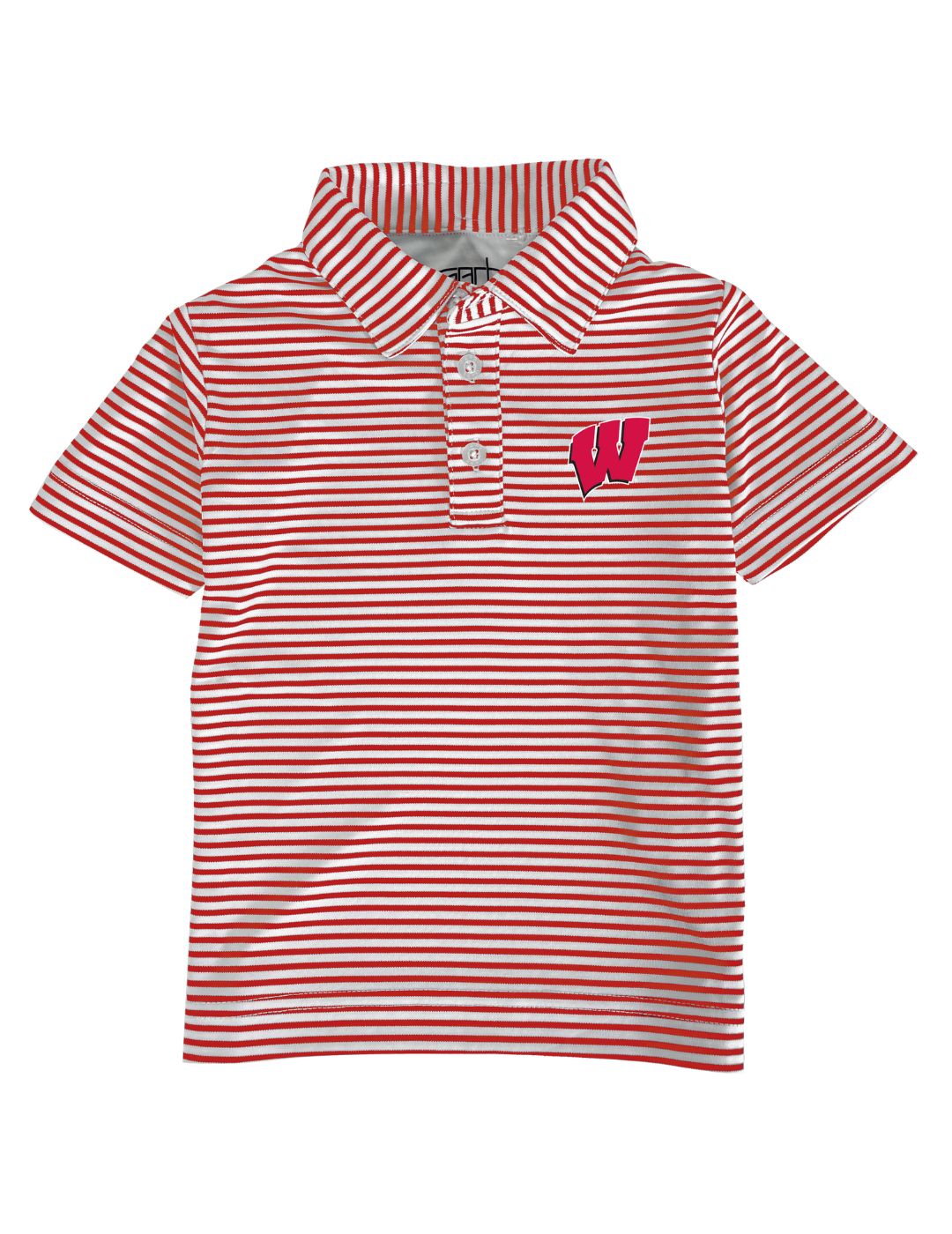 Wisconsin Badgers Toddler Boys' Polo Shirt - 100% Cotton Embroidered Logo Casual Top for Baby Boys - Perfect for Game Day, School & Family Outings