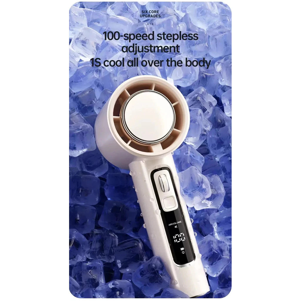 Xiaomi 100-Speed Portable Handheld Fan - Rechargeable USB Mini Fan for Travel, Office, Outdoor, and Home Use