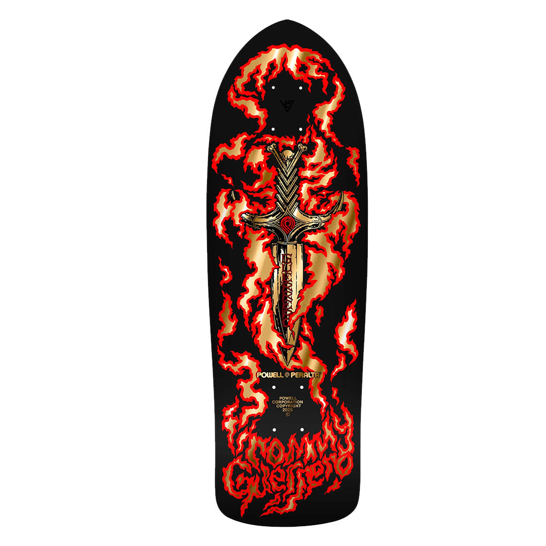 Powell Peralta Bones Brigade Guerrero 16th Series Skateboard Deck - Hotrod Graphic - High Performance Skateboard for Street & Park Riding - Perfect for Skaters & Collectors