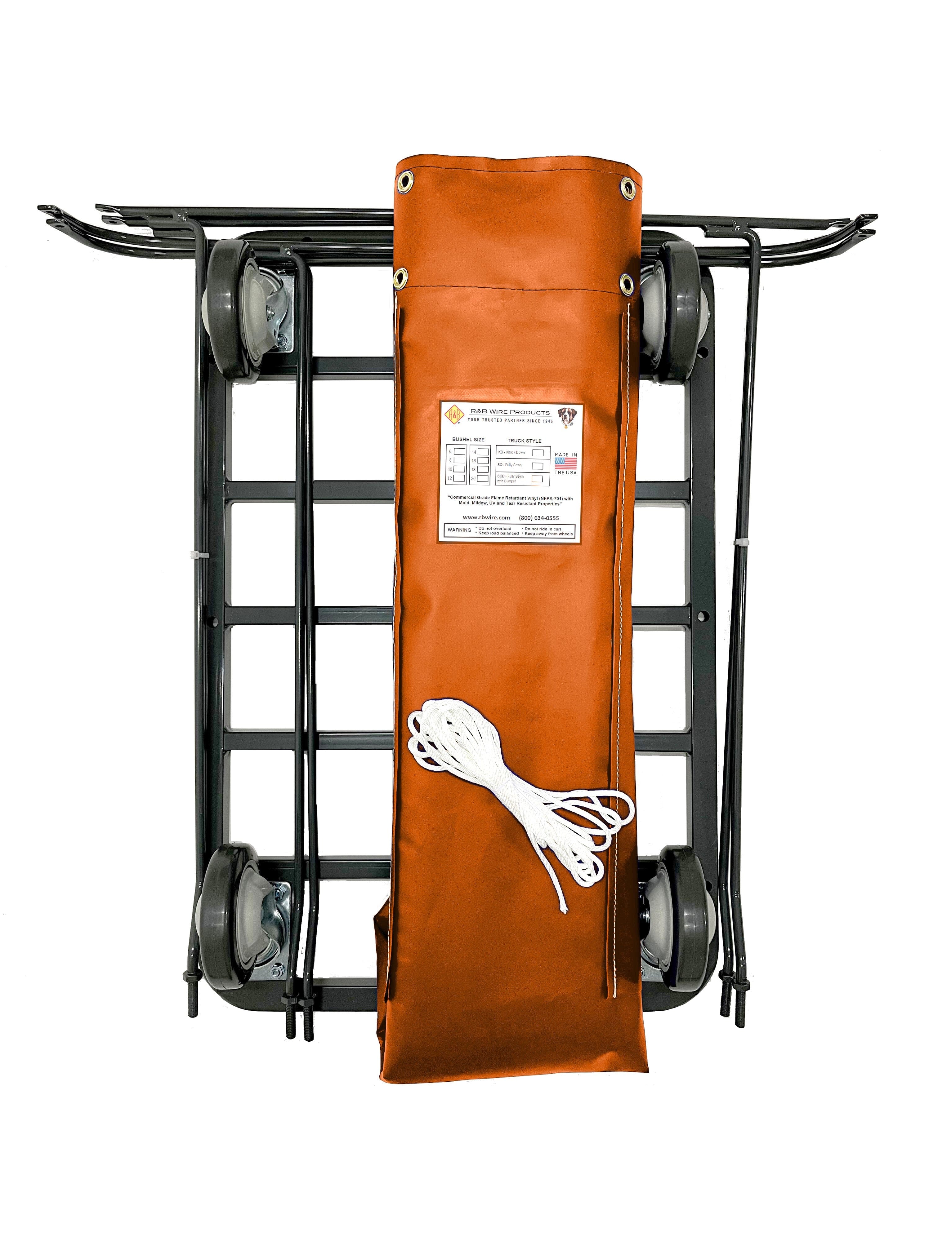 UPS/FEDEX Compatible 6 Bushel Basket Truck - Heavy Duty Utility Cart for Warehouse, Shipping & Delivery Services
