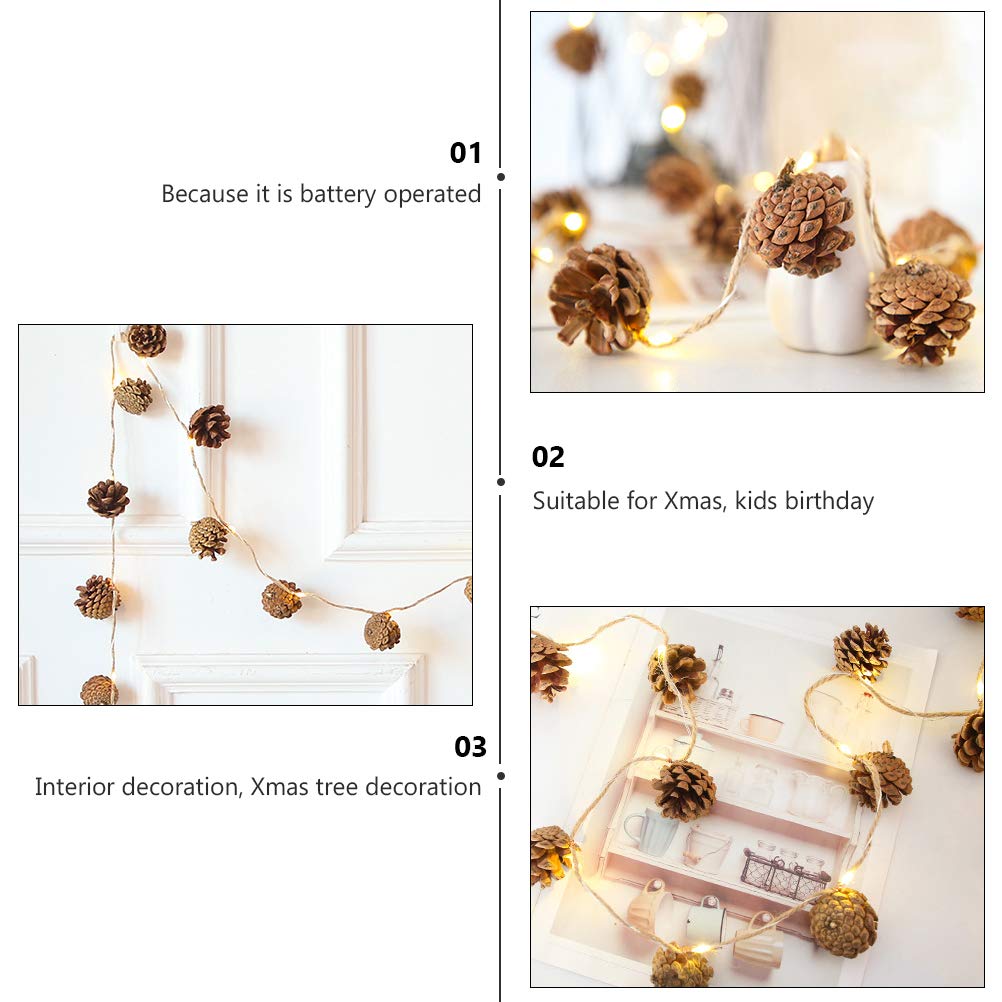 Totority 1 Set Beautiful LED String Lights - Battery-Free Decorative Fairy Lights for Bedroom, Wedding, Party & Outdoor Decor
