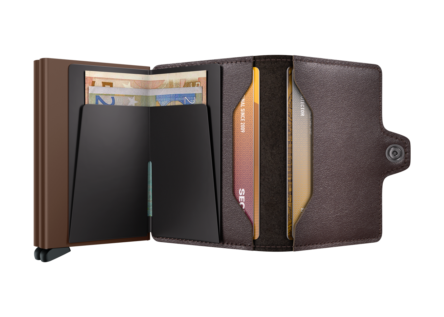 SECRID Twinwallet Original - RFID Blocking Slim Leather Wallet for Men & Women | Perfect for Travel, Business & Everyday Use