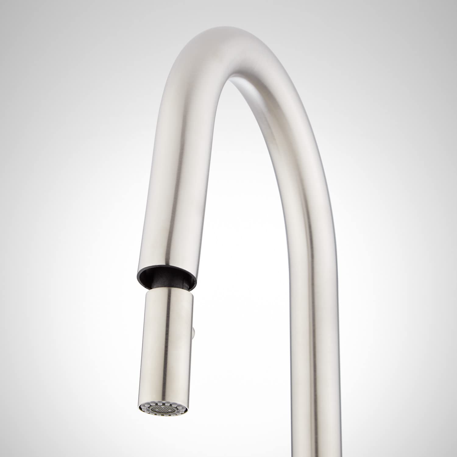 Signature Hardware 445048 Ravenel 1.8 GPM Single Hole Pull Down Kitchen Faucet in Chrome - Modern Water-Saving Design for Easy Cooking & Dishwashing